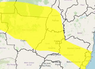 Tocantins tem alerta de tempestade e queda de granizo em quase todas as regiões, diz Inmet