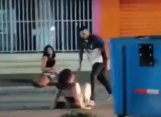 Suspeito de chutar mulher em rua segue sem ser identificado