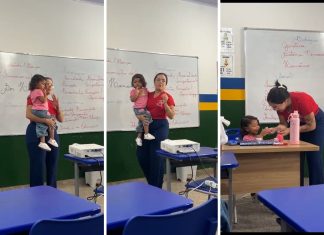 Enfermeira e sexóloga: conheça professora que se desdobrou nas aulas para cuidar da filha da aluna