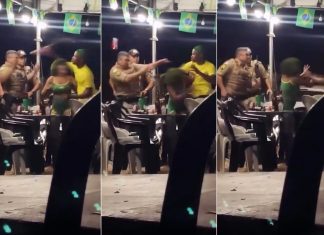 Homem que arremessou lata de cerveja contra PM segue sendo procurado