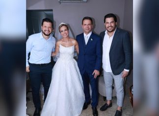 Dupla sertaneja Cleber e Cauan ‘invade’ festa de casamento e canta para noivos no TO