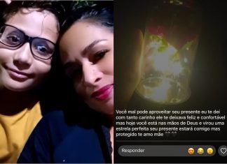 Abajur colocado por filho no caixão da mãe foi entregue um dia antes da morte, diz irmã