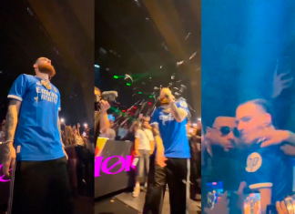 Rapper Hades66 é atingido por copo de vidro durante show