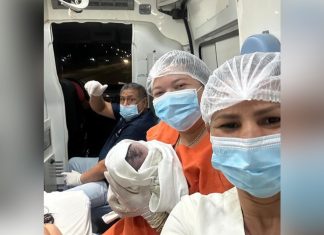 Bebê nasce dentro de ambulância a caminho de maternidade no Tocantins